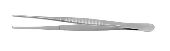 Medline Semken Tissue Forceps - 6" (15.2 cm) Straight Semken Tissue Forceps with 1 x 2 Teeth - MDS1027015