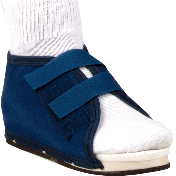 DeRoyal Canvas Wooden Post-Op Shoe - Blue