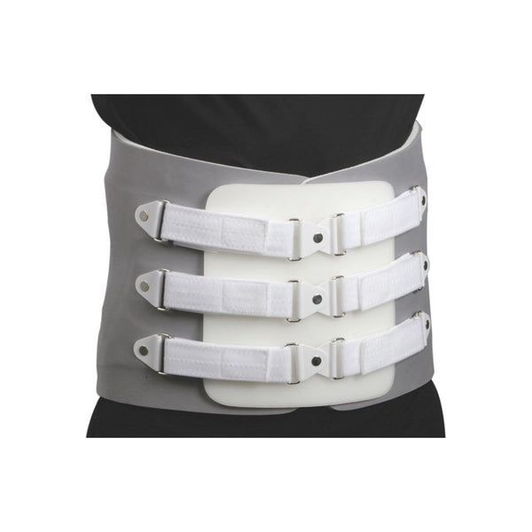 BACK BRACE, WHITE - MD (MEDIUM), Back Support Braces