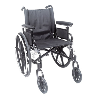 Drive Medical Viper Plus GT Wheelchair Wheelchair, Adj. Hgt. Desk Arms, Swingaway Footrests, 20"W Seat - 711525/NA/SF