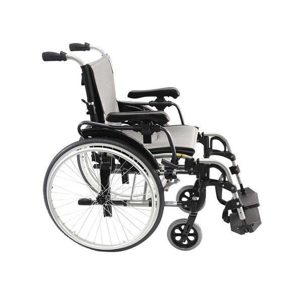 Alimed Karman Ultra Lightweight Manual Wheelchair Ultra Lightweight Manual Wheelchair, Silver, 18" x 17" - 712409