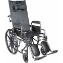 Drive Medical Silver Sport Full-Reclining Wheelchair Silver Sport Full-Reclining Wheelchair, 16"W, Desk Arm - 713771