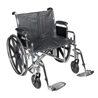 Drive Medical Sentra EC Heavy-Duty Wheelchair Sentra EC Heavy-Duty Wheelchair, 24"W, Remov. Desk Arms, Elev. Legrest - 713792