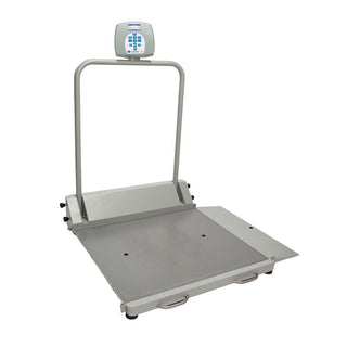 Health o meter Digital Wheelchair Ramp Scale Oversized Digital Wheelchair Ramp Scale, LBS/KG w/Everlock - 933037