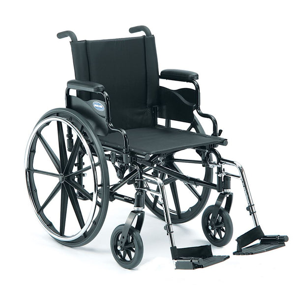 Invacare 9000 XDT Wheelchair 9000XDT X-Wide Wheelchair, Desk-length, Fixed Hgt Arm, Swingaway Elev. Legrests, 22"W, 20" Seat - 74810