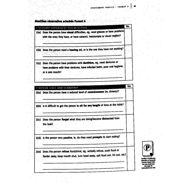 Speechmark Feeding and Swallowing Disorders In Dementia Feeding and Swallowing Disorders In Dementia - 81987