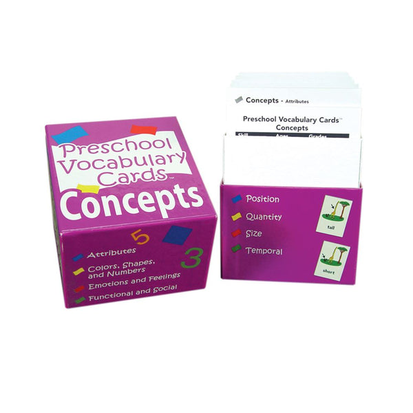 Alimed Preschool Vocabulary Cards Concepts Preschool Vocabulary Cards Concepts - 83143