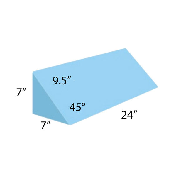 AliMed Vinyl-Covered 45 Degree Triangle Positioning Wedge 45 Degree Triangle Positioning Wedge, Black Vinyl - 931711