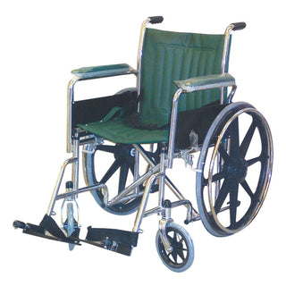 Alimed MRI Nonmagnetic Wheelchairs Nonmagnetic Wheelchair, Adult 18" w/Flip-up Arms, Green - 921811