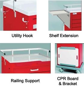 Waterloo Healthcare UniCart Accessories Uni-Cart CPR Board and Bracket - 922834