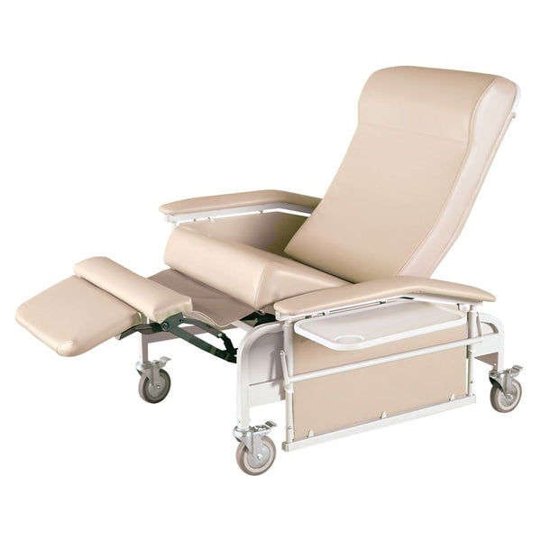 Winco Bariatric Care Cliner Bariatric Care Cliner, Drop Arm, Steel Casters, Burgundy - 922869/BURG/NA