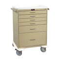 Harloff Classic Line 6-Drawer Anesthesia Cart, Key Lock Classic 6-Drawer Anesthesia Cart, Key Lock, Yellow - 926406/YEL/NA