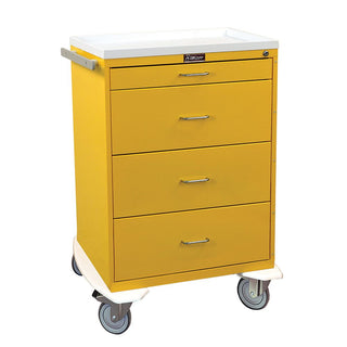 Harloff Classic Line 4-Drawer Isolation/Infection Control Cart Classic 4-Drawer Infection Control Cart, Navy - 926482/NAVY/NA