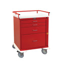 Harloff Classic Line 4-Drawer Emergency Cart Classic 4-Drawer Emergency Cart, Mauve - 926505/MAUVE/NA