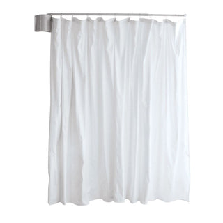 Winco Telescopic Vinyl Curtain Curtain with Hooks only, White - 930942