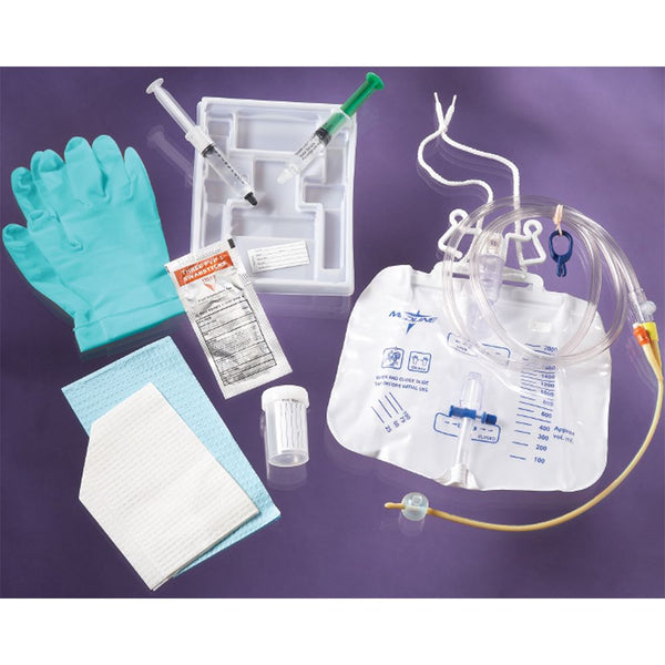 Alimed Add-A-Cath Foley Trays Add-A-Cath Foley Trays with Anti-Reflux Tower, 30cc Inflation Syringe, Drain Bag - 933375