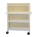 PVC Linen Carts Linen Cart, 29.5"W x 41.75"H x 21.5"D, Royal Blue - 933756/ROYAL/NA