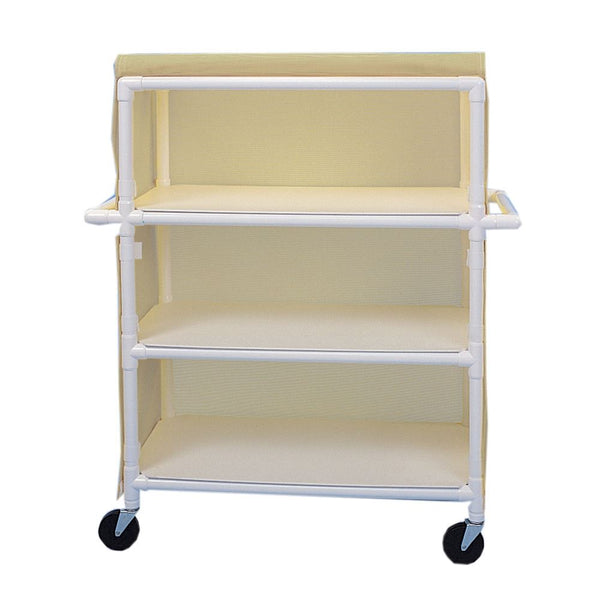 PVC Linen Carts Linen Cart, 29.5"W x 41.75"H x 21.5"D, Royal Blue - 933756/ROYAL/NA