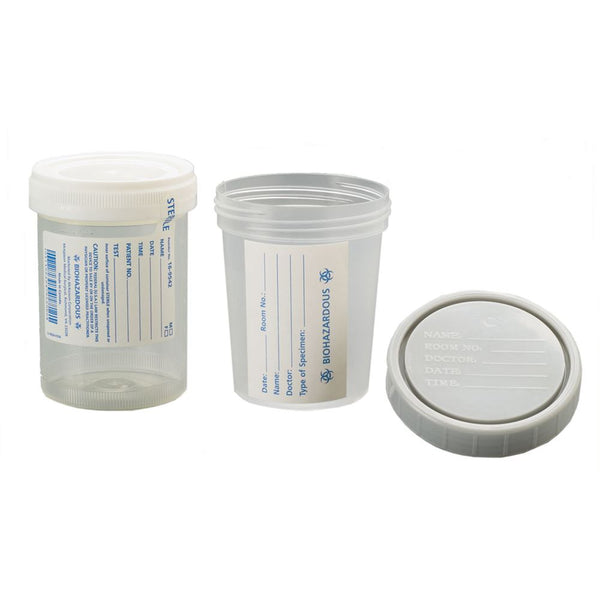 Alimed 4-oz. Specimen Containers 4-oz. Specimen Containers, - 2 with Lid, Sterile, 100/cs - 934203