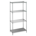 Wire Shelving Panel Kit, 4 Panels, 18"W x 70"H - 935066