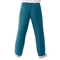 Medline ComfortEase Unisex Elastic-Waist Cargo Scrub Pants, 3 Pockets,  Caribbean Blue, Size Medium, Regular Inseam
