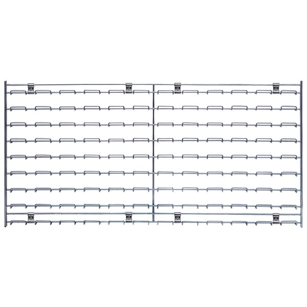 Quantum Chrome Wire Louvered Panels and Mesh Stack and Hang Bins One Hanger Pair (for - 938009, - 938010) - 938017