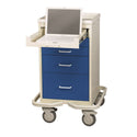 AliMed 5-Drawer Mini Tower Computer Cart 5-Drawer Mini Tower Computer Cart, Two-Tone Yellow - 938633/YEL/TT