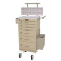 Harloff 6-Drawer Phlebotomy Cart 6-Drawer Phlebotomy Cart, Key Lock, Red - 938780/RED/NA