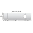 AliGel Surface Overlays One-Piece Surface Overlay w/Perineal Cutout, 20"W x 46-1/2"L, 17 lbs. - 925790