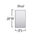 AliGel Surface Overlays One-Piece Surface Overlay w/Perineal Cutout, 20"W x 46-1/2"L, 17 lbs. - 925790