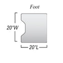 AliGel Surface Overlays Foot Section of - 95-363 w/Cutout - 95-366