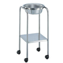 Blickman Basin and Solution Stands Double Basin Solution Stand with Shelf, 15"W x 29"L x 33"H, Two 8-1/2 qt. - 95-761