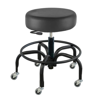 BioFit "Soft Touch" Pneumatic Stool - Vinyl, with Casters Stool w/Casters, Vinyl, Blue - 95-769/BLUE/NA