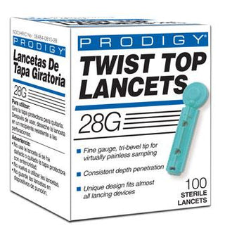 prodigy twist top lancets