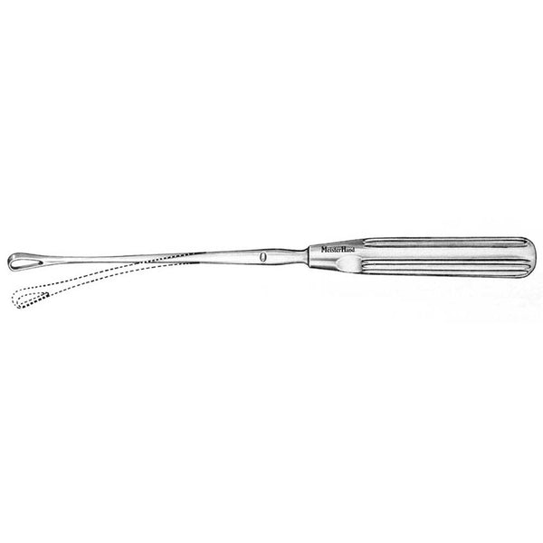 Miltex MeisterHand Sims Uterine Curette, 11" Sims Uterine Curette,  Size 4, Miltex MH30-1205-4 - 98HMH30-1205-4