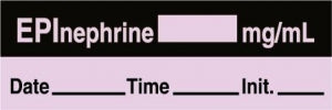 Medline Anesthesia Syringe Labels - Epinephrine Lavender mg / mL Tape - ATX24