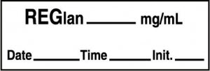 Medline Anesthesia Syringe Labels - Reglan White mg / mL Tape - ATX254