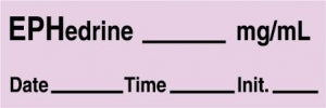 Medline Anesthesia Syringe Labels - Epinephrine Lavender mg / mL Tape - ATX25