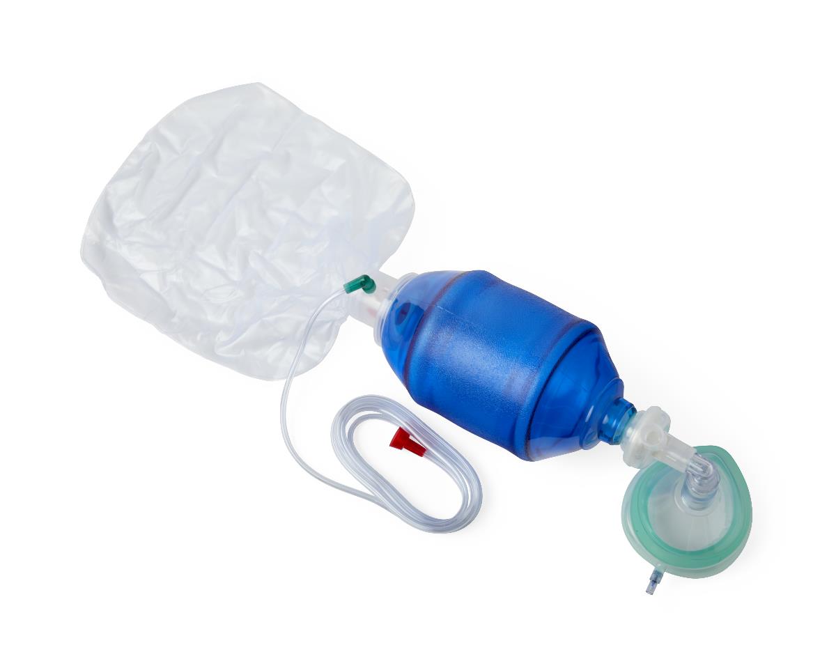 Medline Adult Bag Valve Mask (BVM) Manual Resuscitators - Adult Manual ...