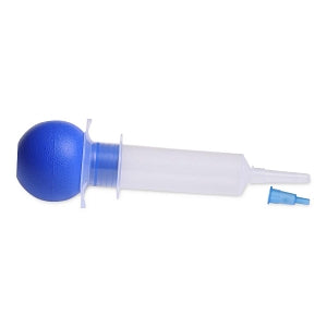 Medline Enteral Feeding and Irrigation Single Syringes - 60 mL Bulb Feeding Syringe with IV Pole Bag - DYND70651