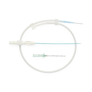 Medline Mini Access Kits with 21G x 1.5" Introducer Needle, 4 Fr - Mini Access Kit Regular Stiffness 10 cm Nitinol Core / Tungsten 0.018 x 45 cm Guidewire and 21G x 1.5" Needle, 5 Fr - DYNJMAST24