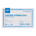 Medline Low-Pressure Medication Control Syringes - Low-Pressure Medication Control Syringes with Thumb-Ring Style Plunger, Fixed Male Luer Lock Fitting, 10 mL - DYNJPOLYCON1