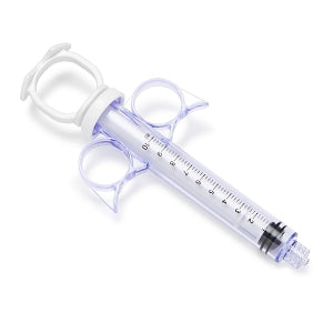 Medline Control Syringes, 10 mL - Thumb Ring Plunger Style Control Syringe with Narrow Barrel and Fixed Male Luer Lock Fitting, 10 mL - DYNJSYR10CB