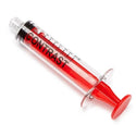 Medline High-Pressure Medication Colored Syringes, 10 mL - Sterile High-Pressure Pre-Labeled Contrast Syringe with Fixed Male Luer Lock Fitting, 10 mL, Red - DYNJSYRCT10R