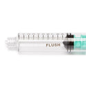 Medline High-Pressure Medication Colored Syringes, 10 mL - Sterile High-Pressure Pre-Labeled Flush Syringe with Fixed Male Luer Lock Fitting, 10 mL, Green - DYNJSYRFLS10G