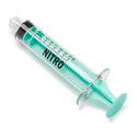 Medline High-Pressure Medication Colored Syringes, 10 mL - Sterile High-Pressure Pre-Labeled Nitro Syringe with Fixed Male Luer Lock Fitting, 10 mL, Green - DYNJSYRNIT10G