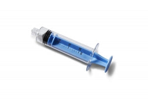 Medline Colored High Pressure Syringes-20 ML - High-Pressure Polycarbonate Medication Syringe with Fixed Male Luer Lock Fitting, 20 mL, Blue - DYNJSYRPC20B