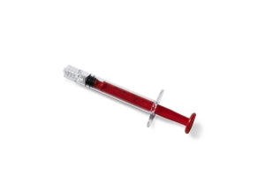 Medline Sterile Colored Medication Syringes, 3 mL - High-Pressure Polycarbonate Medication Syringe with Fixed Male Luer Lock Fitting, 3 mL, Red - DYNJSYRPC3R