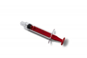 Medline Sterile Colored Medication Syringes, 6 mL - High-Pressure Polycarbonate Medication Syringe with Fixed Male Luer Lock Fitting, 6 mL, Red - DYNJSYRPC6R