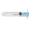 Medline High-Pressure Medication Colored Syringes, 3 mL - Sterile High-Pressure Pre-Labeled Versed Syringe with Fixed Male Luer Lock Fitting, 3 mL Blue - DYNJSYRVER3B